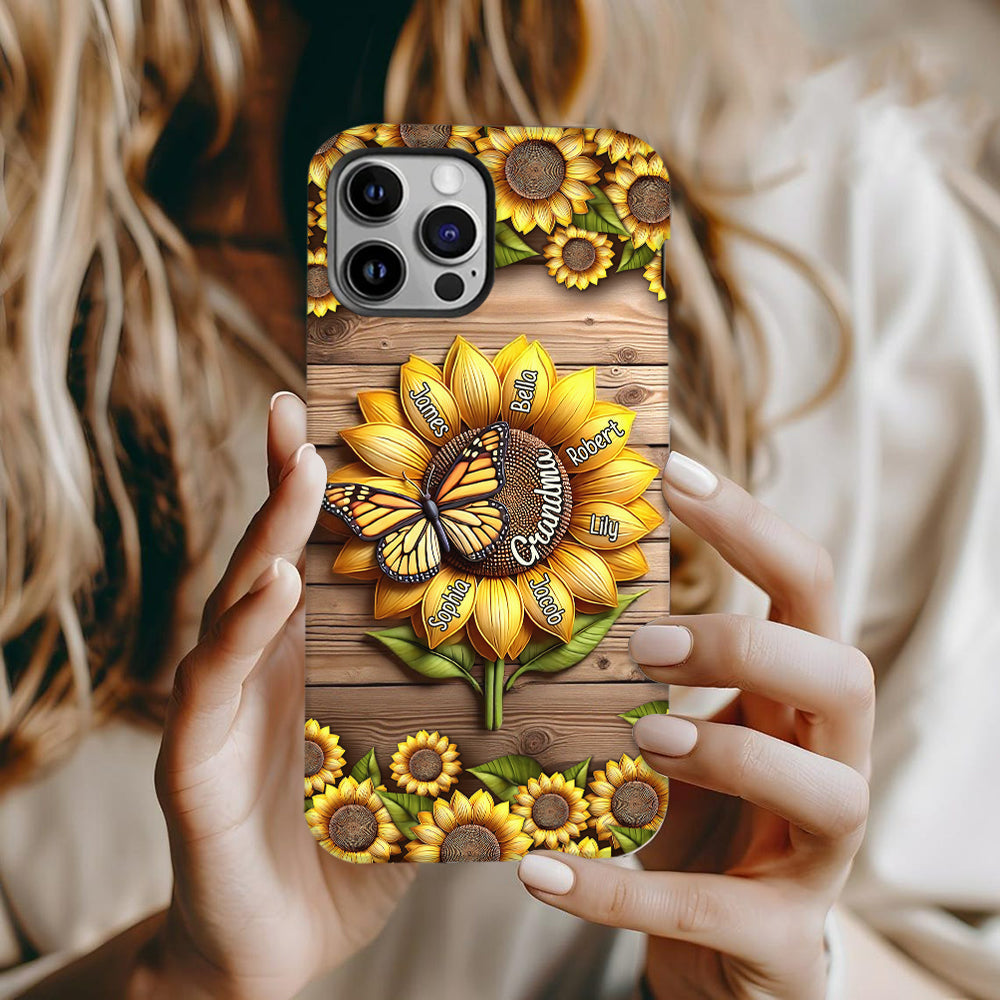 Tu es mon rayon de soleil, mamie maman - Coque de téléphone personnalisée avec impression intégrale « Mamie »