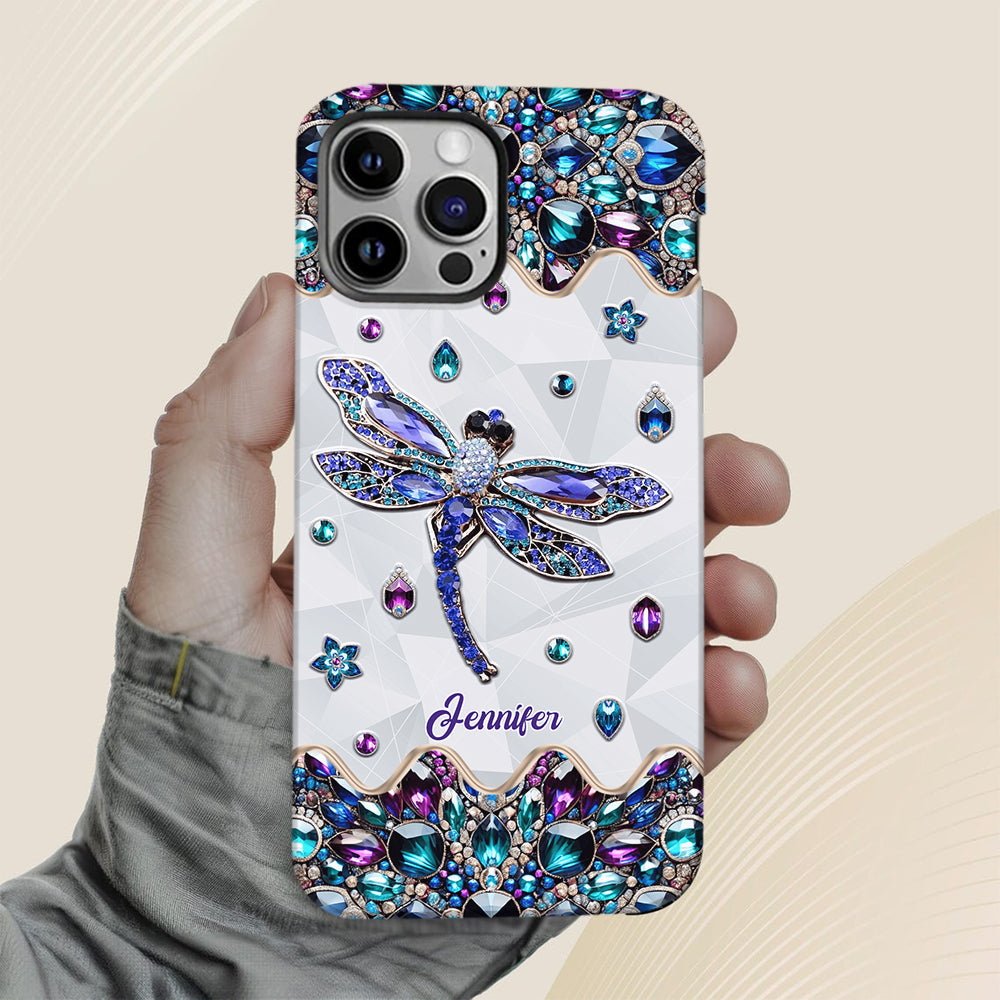 Love Dragonfly - Personalized Dragonfly Full Print Phone Case