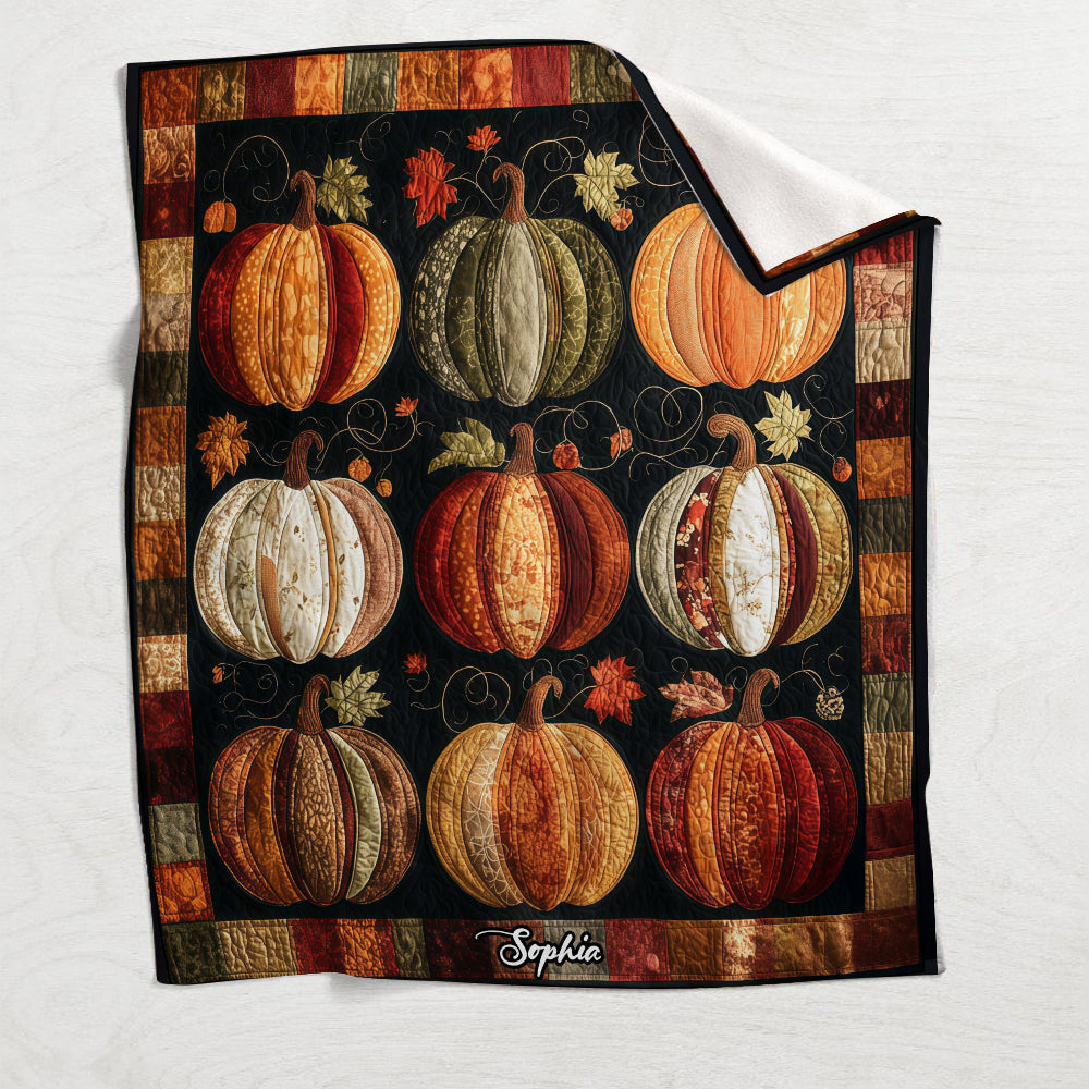 Hello Fall - Personalized Autumn Blanket