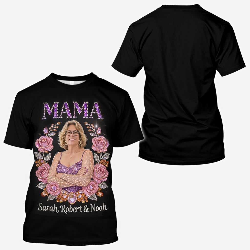 Photo Personnalisée - T-shirt Maman Personnalisé