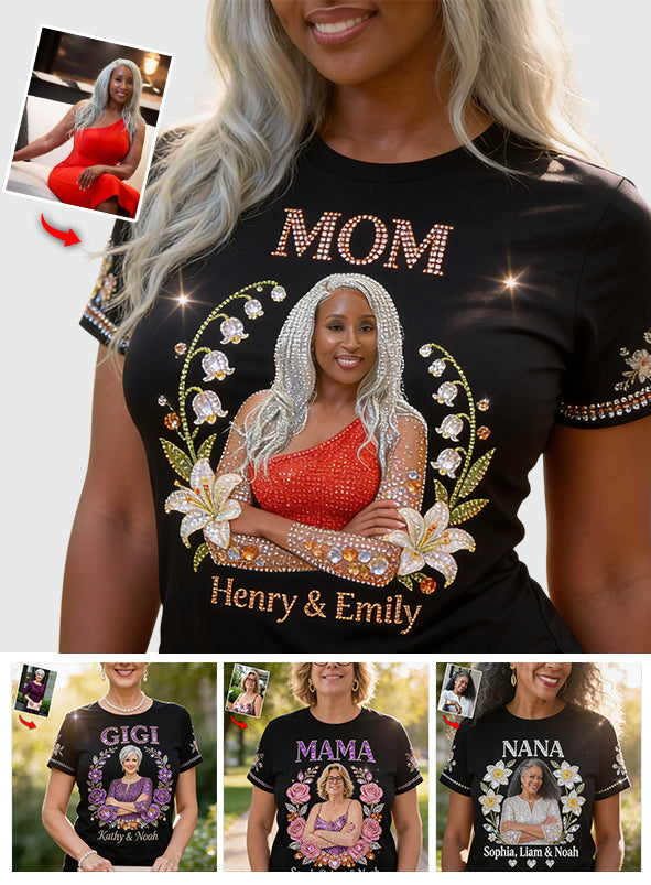 Photo Personnalisée - T-shirt Maman Personnalisé