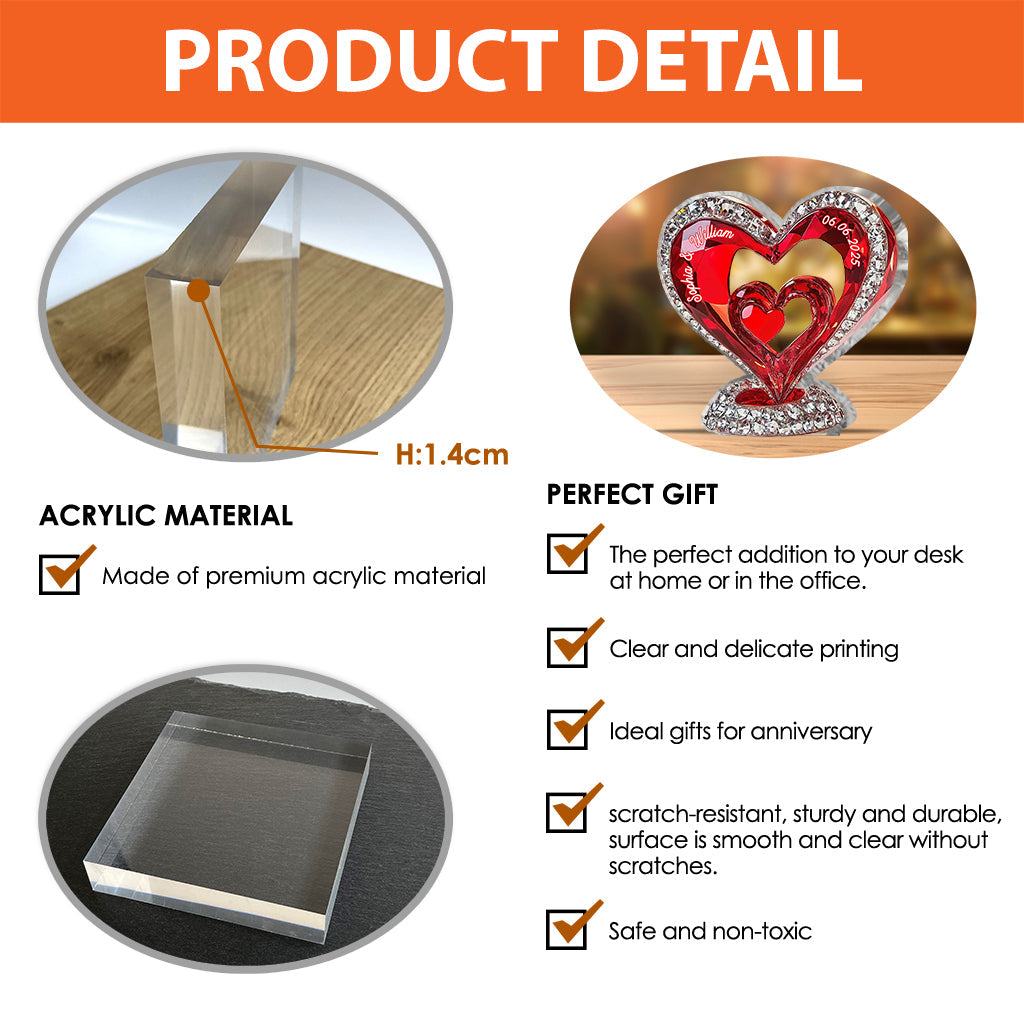 You And Me We Got This - Personalized Couple Custom Shaped Acrylic Plaque