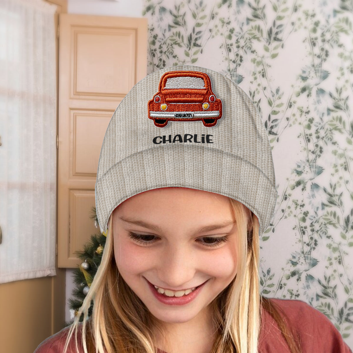 Love Cars - Bonnet enfant personnalisé avec écussons
