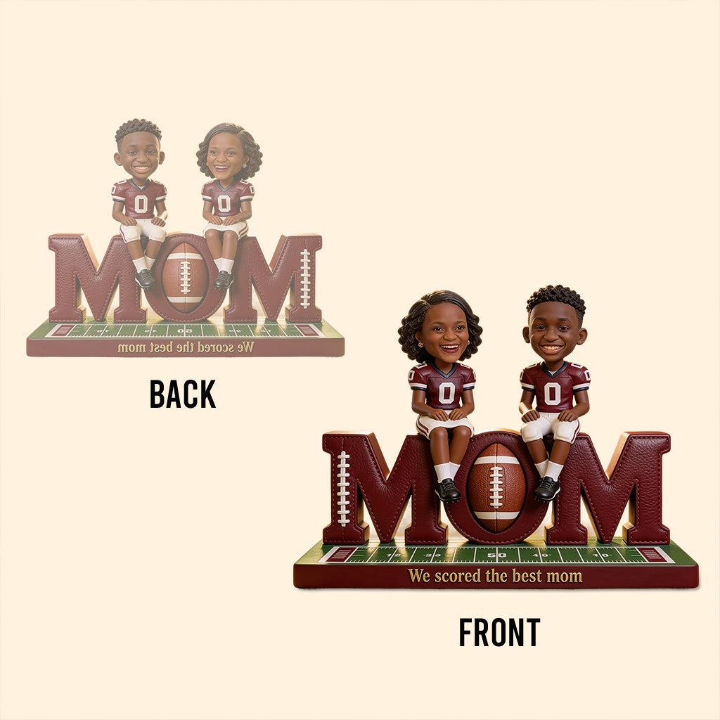 Idée Cadeau Maman Foot - Plaque Acrylique Personnalisée en Forme de Football
