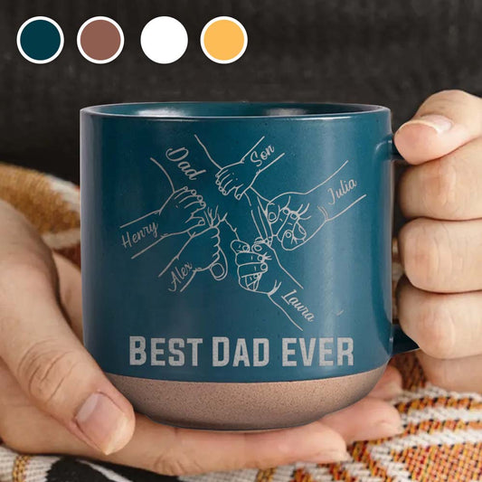 Meilleur papa du monde - Mug en céramique personnalisé gravé pour papa