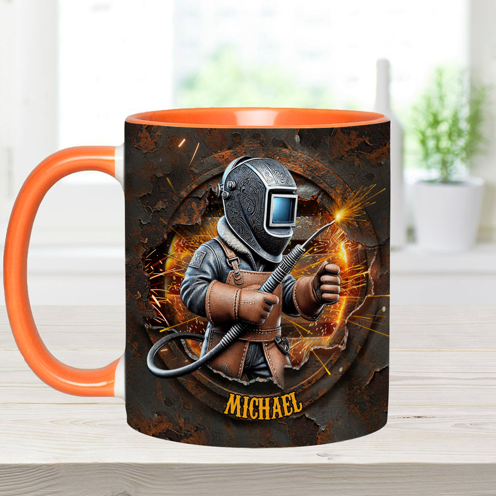 Mug personnalisé « Fier soudeur »