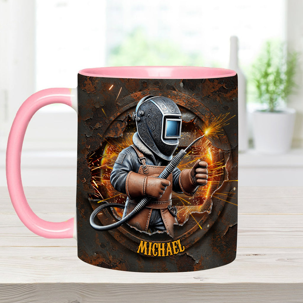 Mug personnalisé « Fier soudeur »