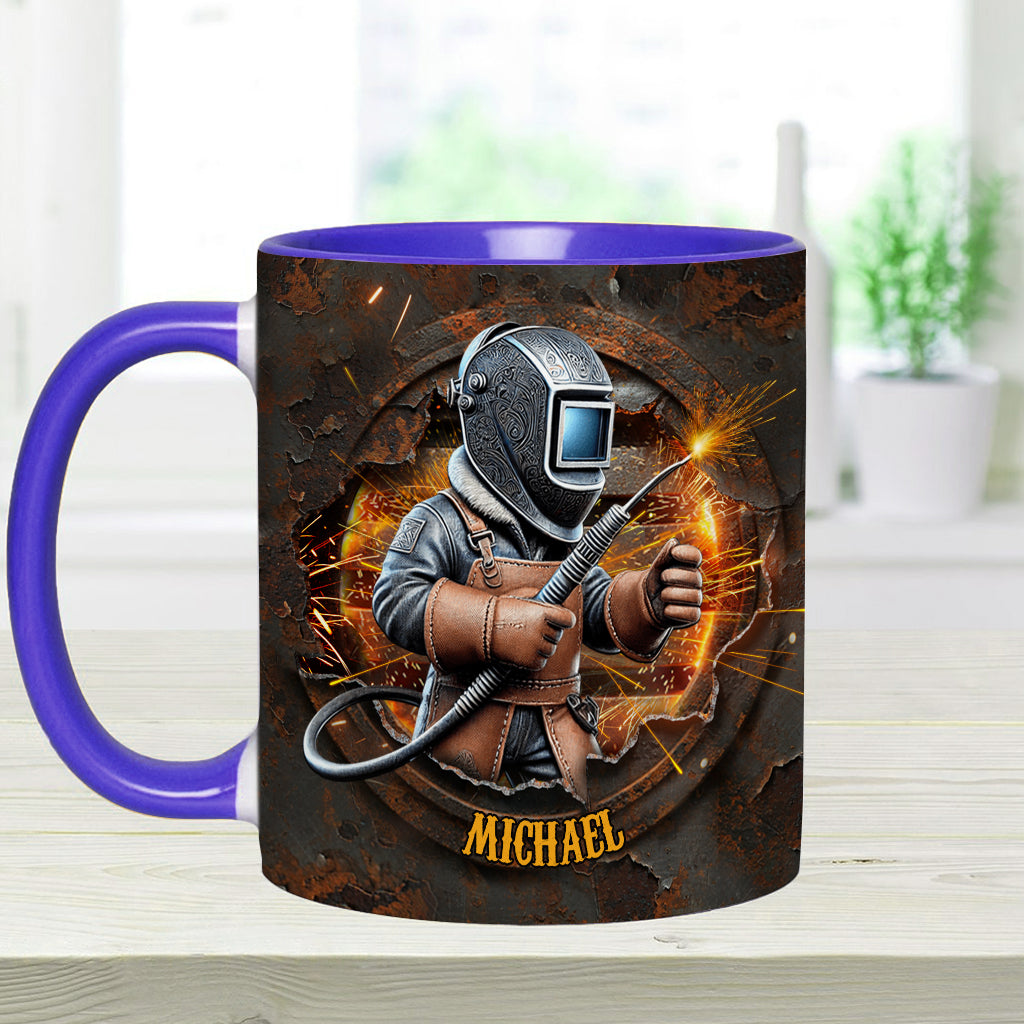 Mug personnalisé « Fier soudeur »