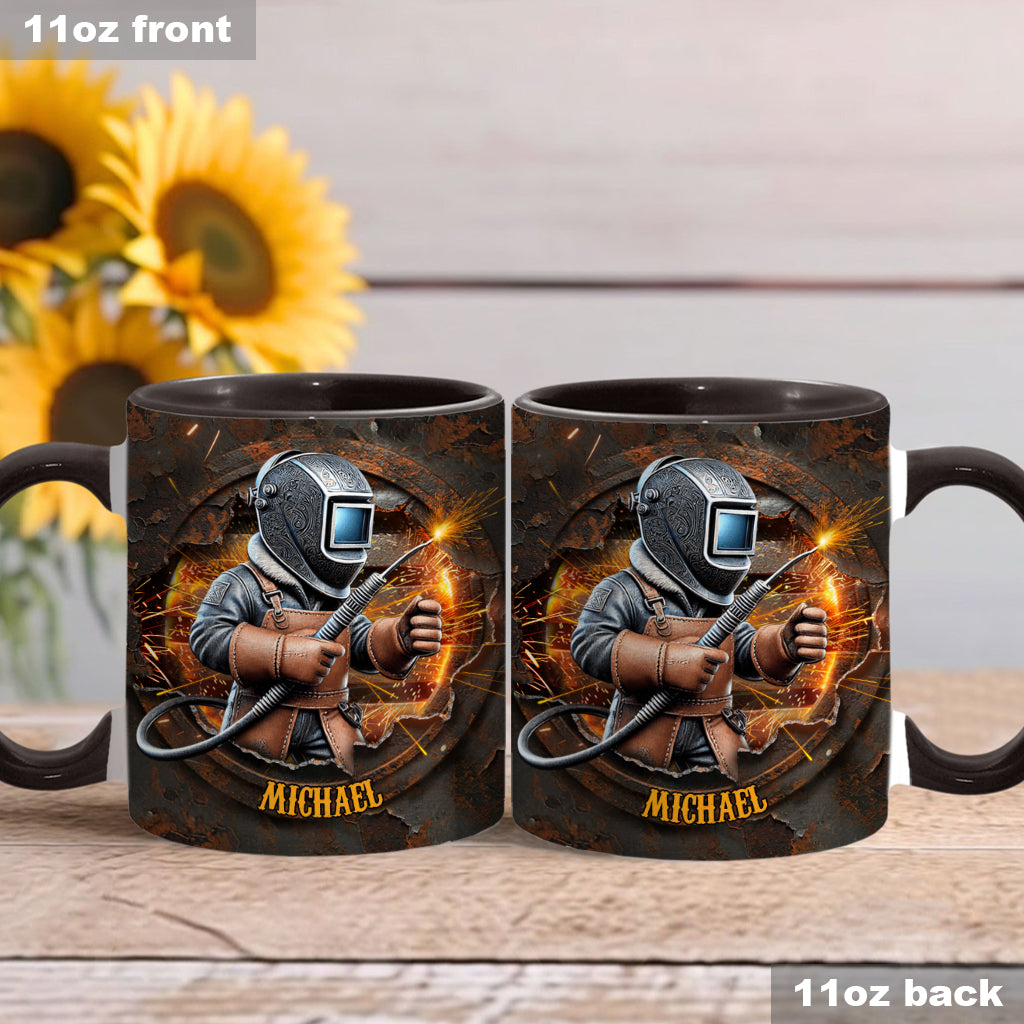Mug personnalisé « Fier soudeur »