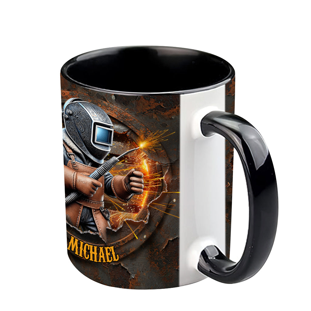 Mug personnalisé « Fier soudeur »