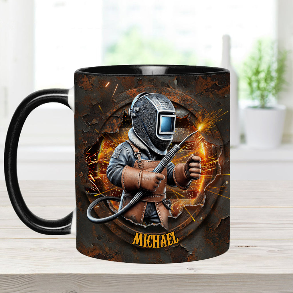 Mug personnalisé « Fier soudeur »