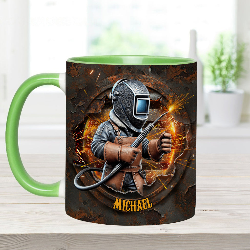 Mug personnalisé « Fier soudeur »