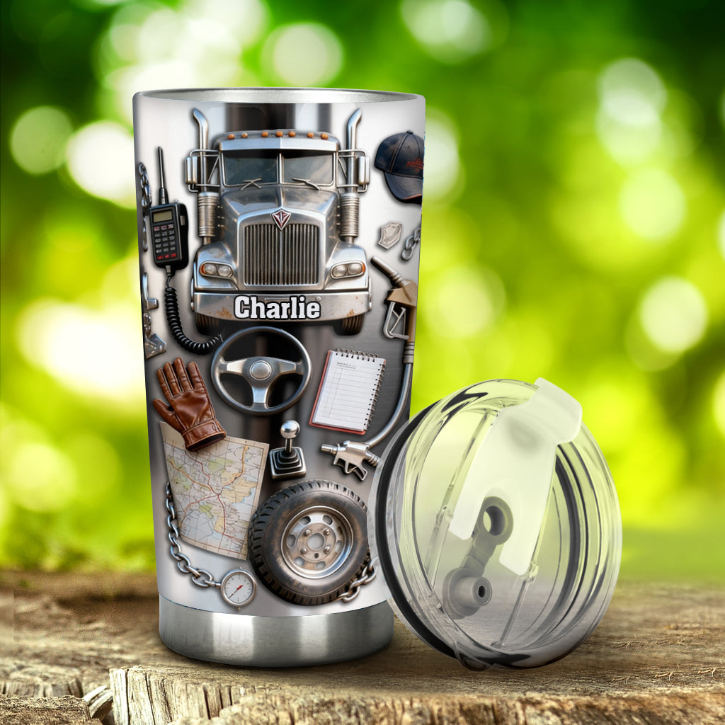 Truck Driver - Personalized Trucker Tumbler