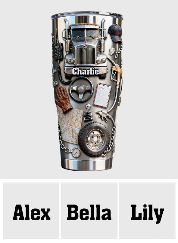 Truck Driver - Personalized Trucker Tumbler