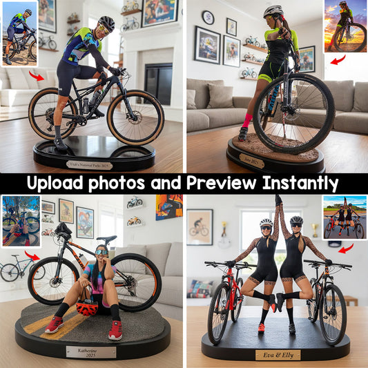 Plaque acrylique personnalisée avec photo - Plaque de cyclisme sur mesure