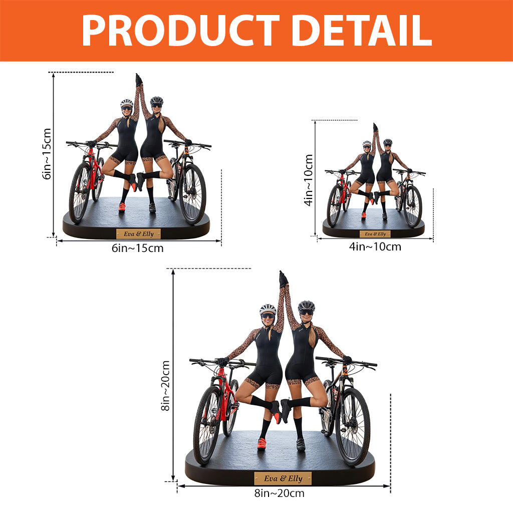 Plaque acrylique personnalisée avec photo - Plaque de cyclisme sur mesure