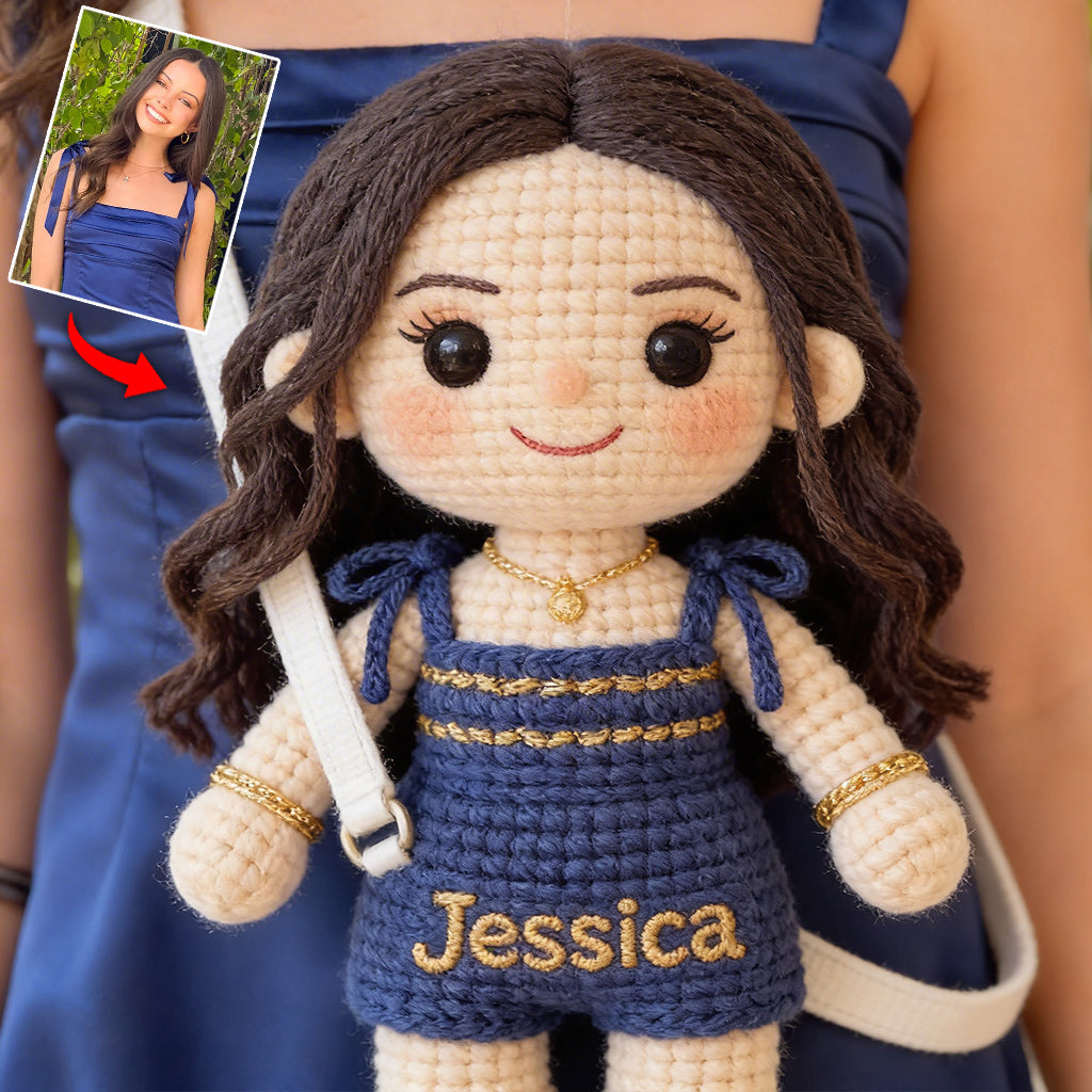 Any Photo - Personalized Kid Plush Crossbag