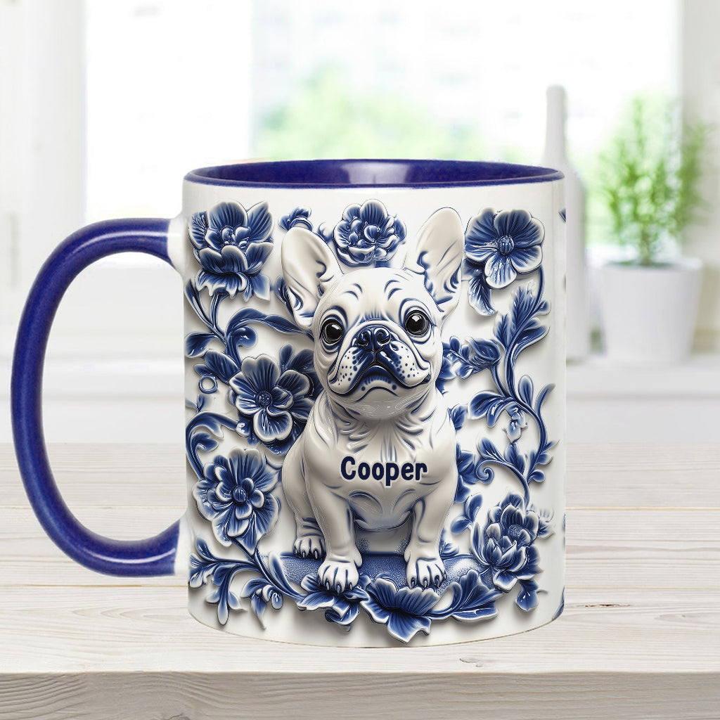 Mug personnalisé avec un adorable bouledogue français - Frenchie