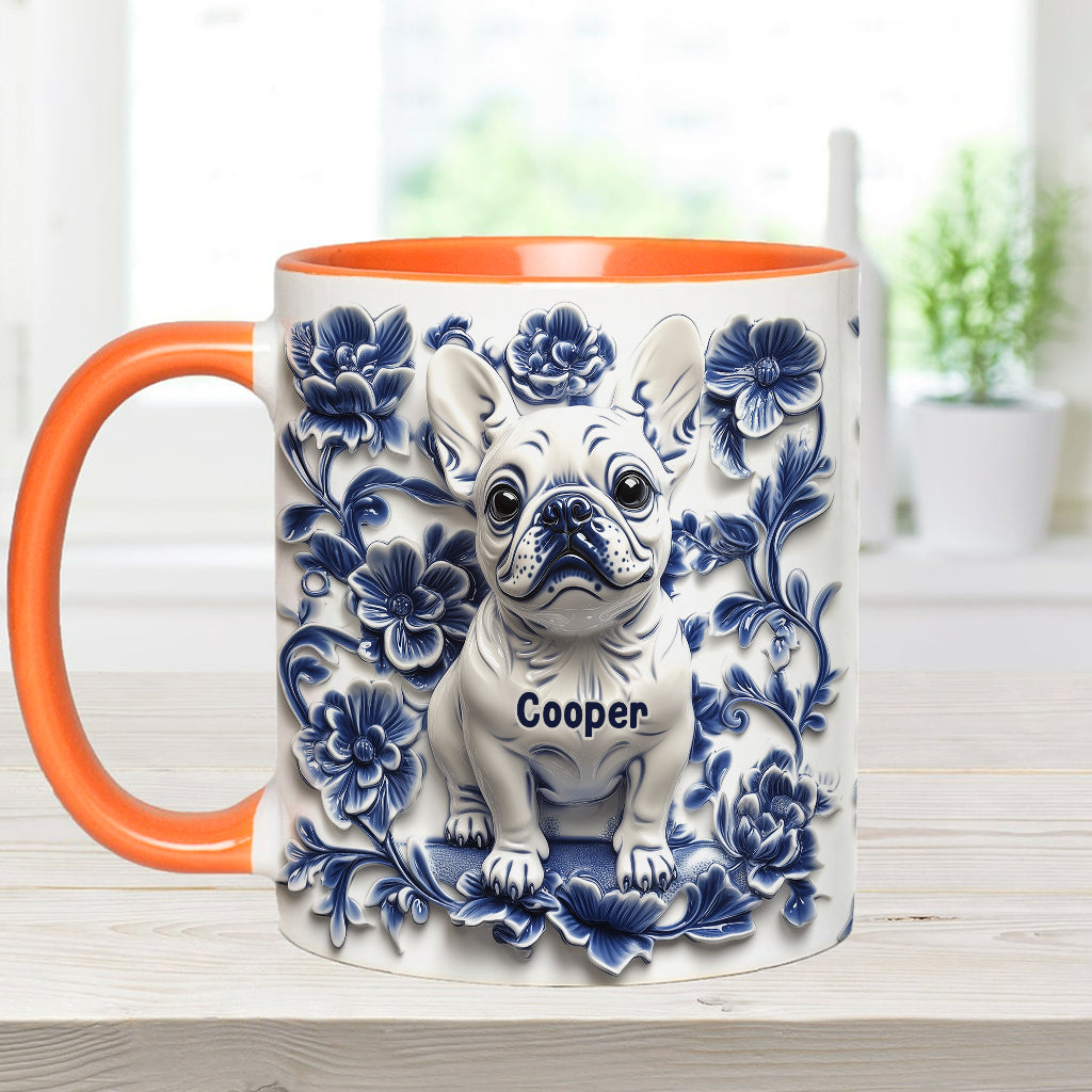 Mug personnalisé avec un adorable bouledogue français - Frenchie