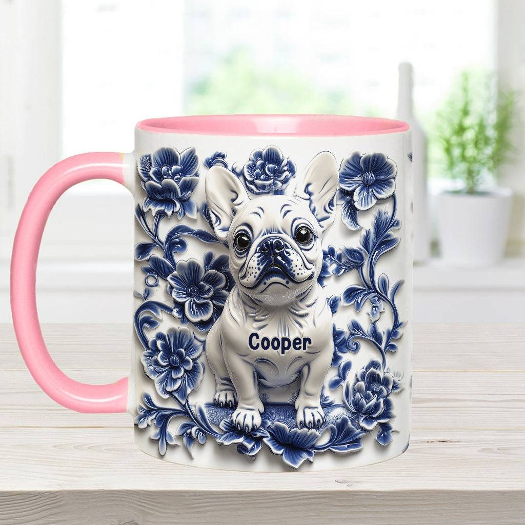 Mug personnalisé avec un adorable bouledogue français - Frenchie