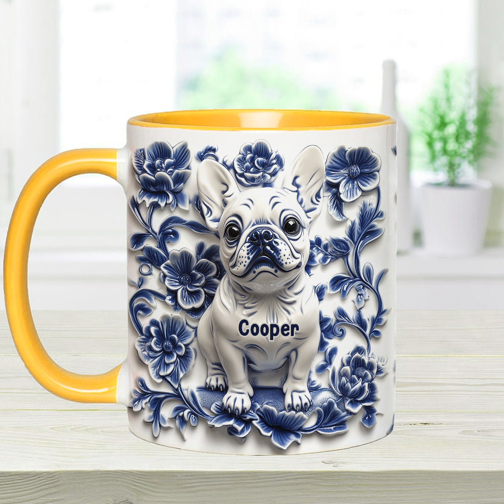 Mug personnalisé avec un adorable bouledogue français - Frenchie