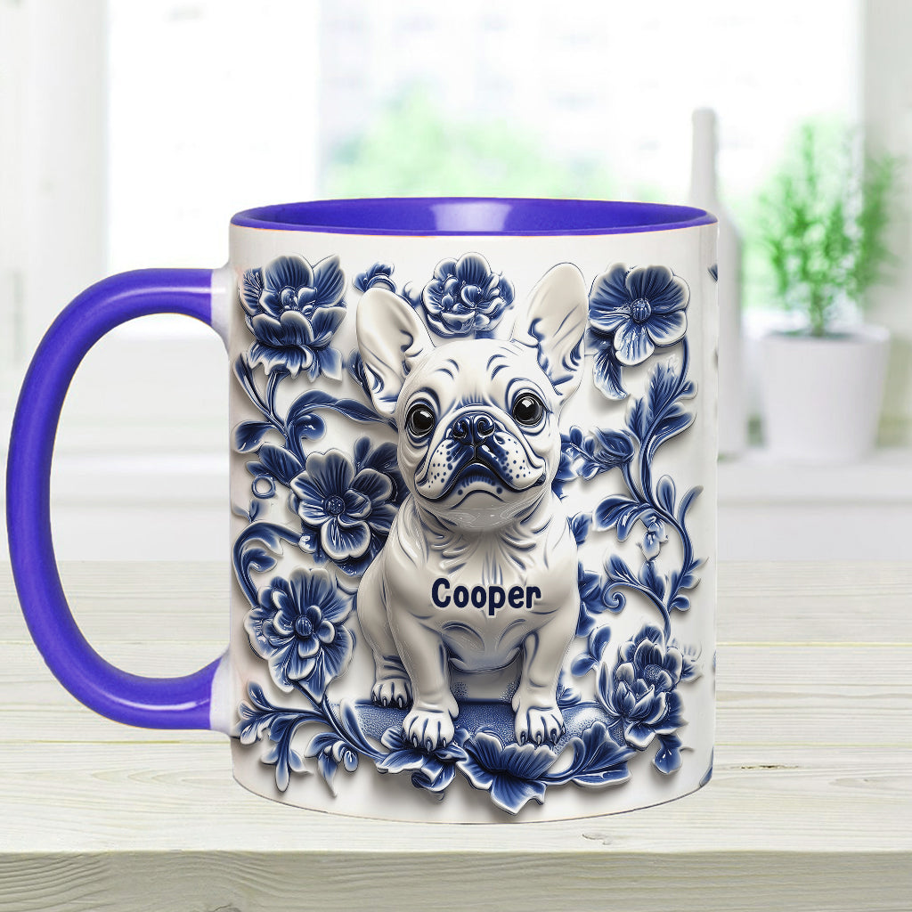 Mug personnalisé avec un adorable bouledogue français - Frenchie