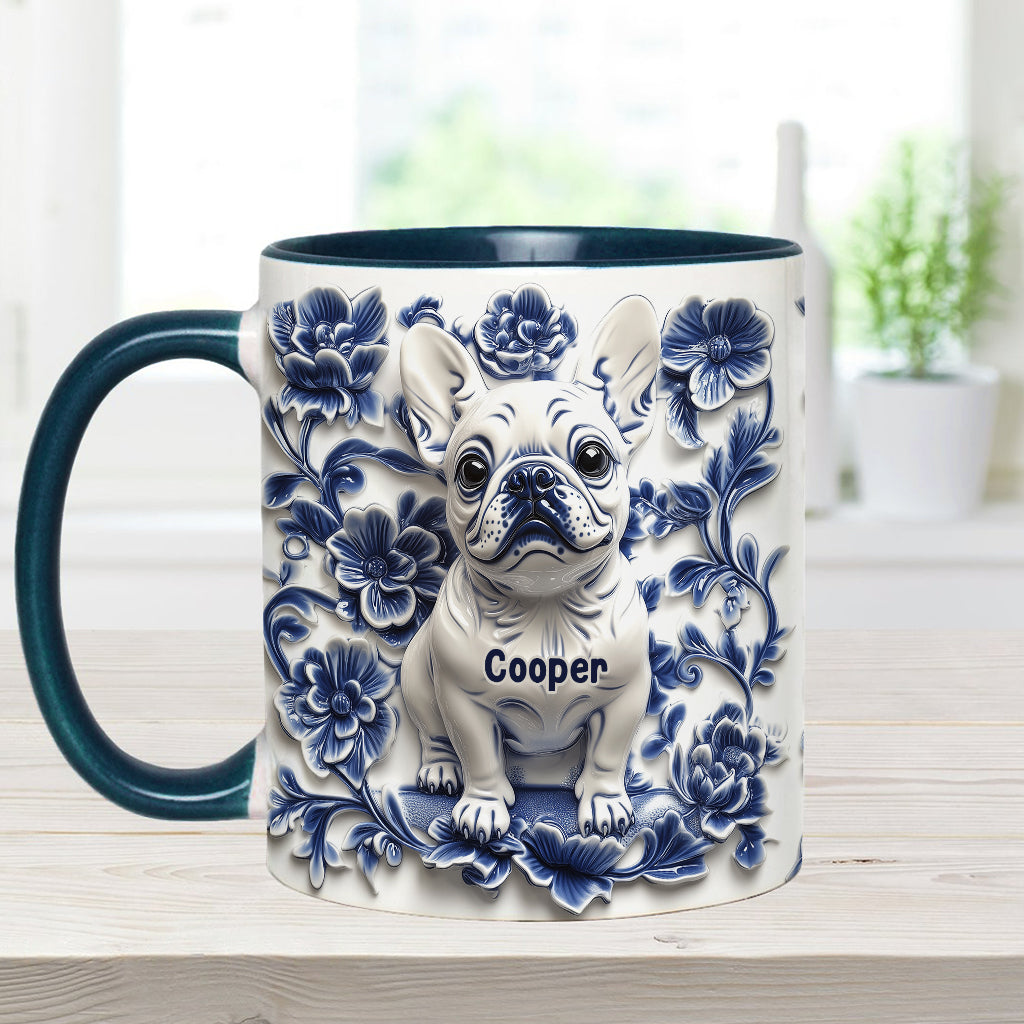 Mug personnalisé avec un adorable bouledogue français - Frenchie