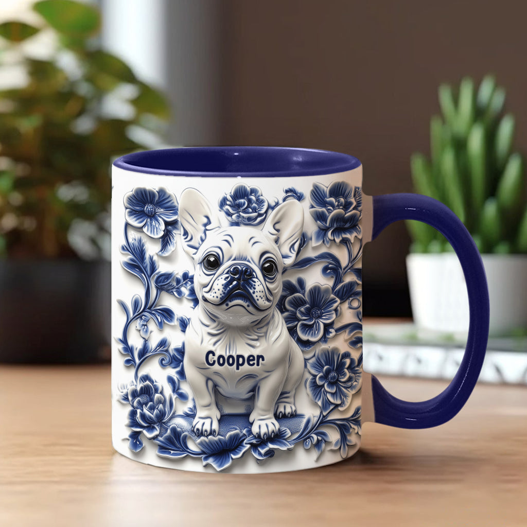 Mug personnalisé avec un adorable bouledogue français - Frenchie