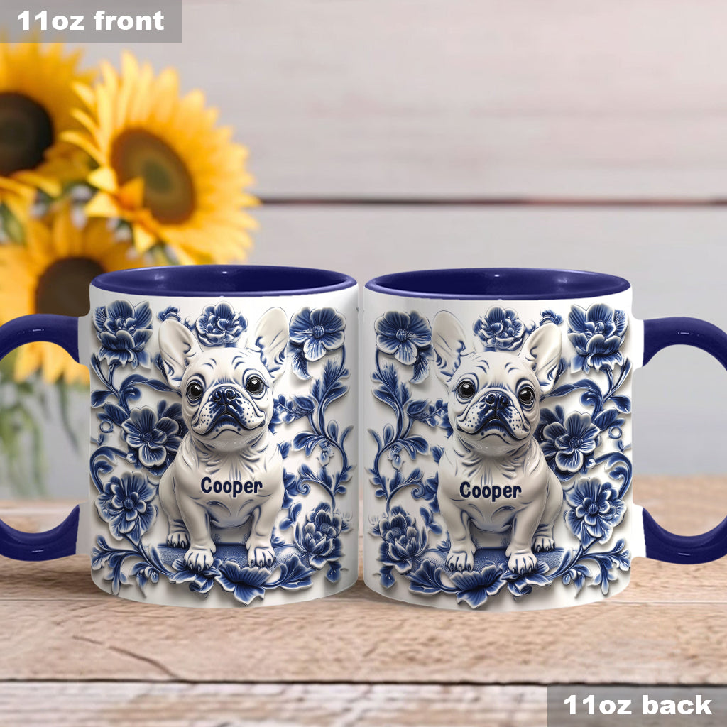 Mug personnalisé avec un adorable bouledogue français - Frenchie
