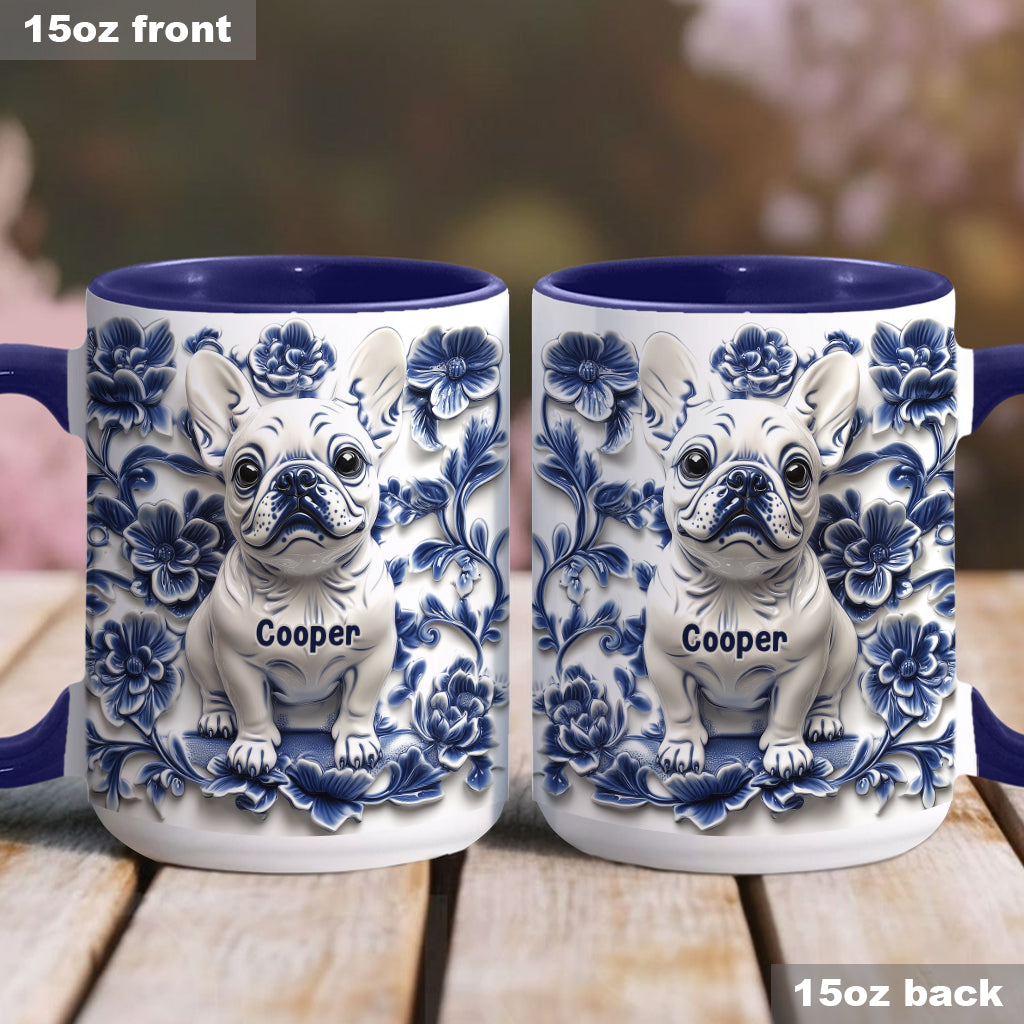 Mug personnalisé avec un adorable bouledogue français - Frenchie