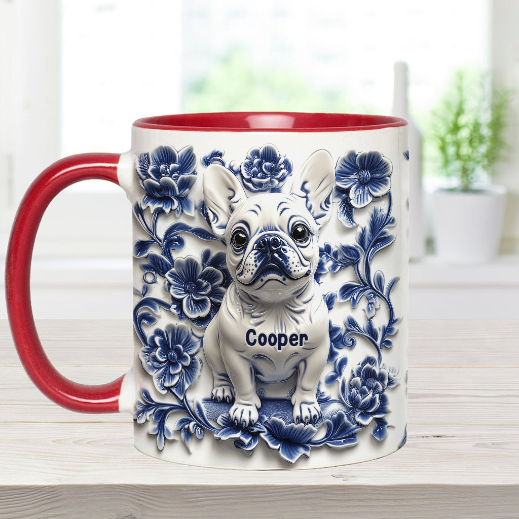 Mug personnalisé avec un adorable bouledogue français - Frenchie
