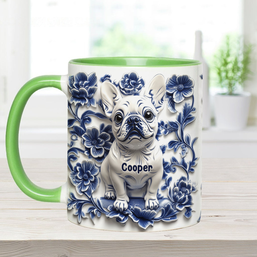 Mug personnalisé avec un adorable bouledogue français - Frenchie