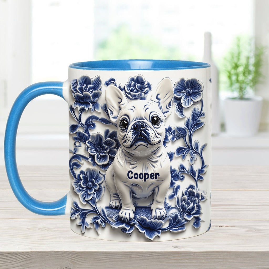 Mug personnalisé avec un adorable bouledogue français - Frenchie