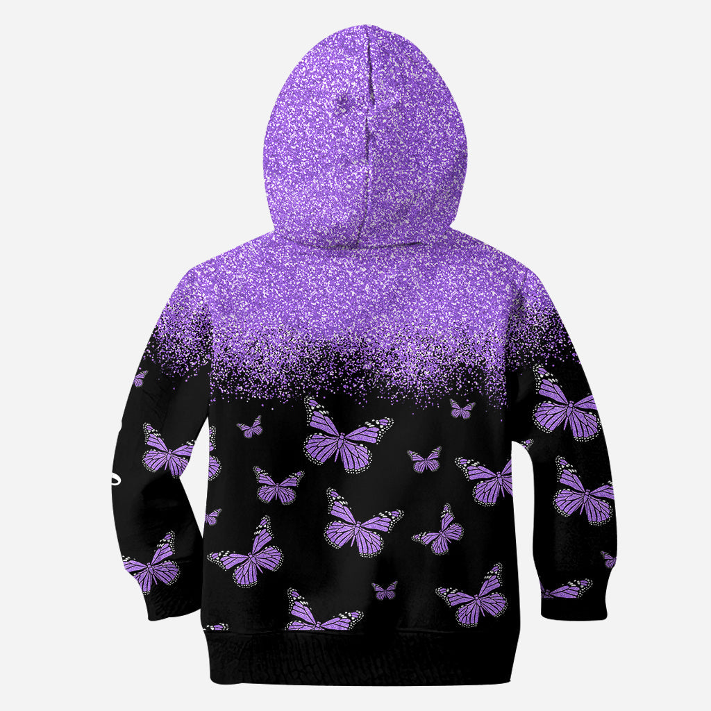 J'adore les papillons - Sweat à capuche et legging personnalisés papillons