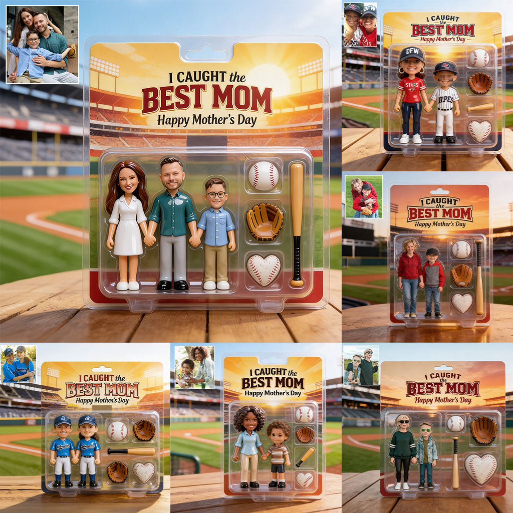 Maman de Baseball, Cadeau Pour Maman - Plaque Acrylique Personnalisée en Forme de Baseball