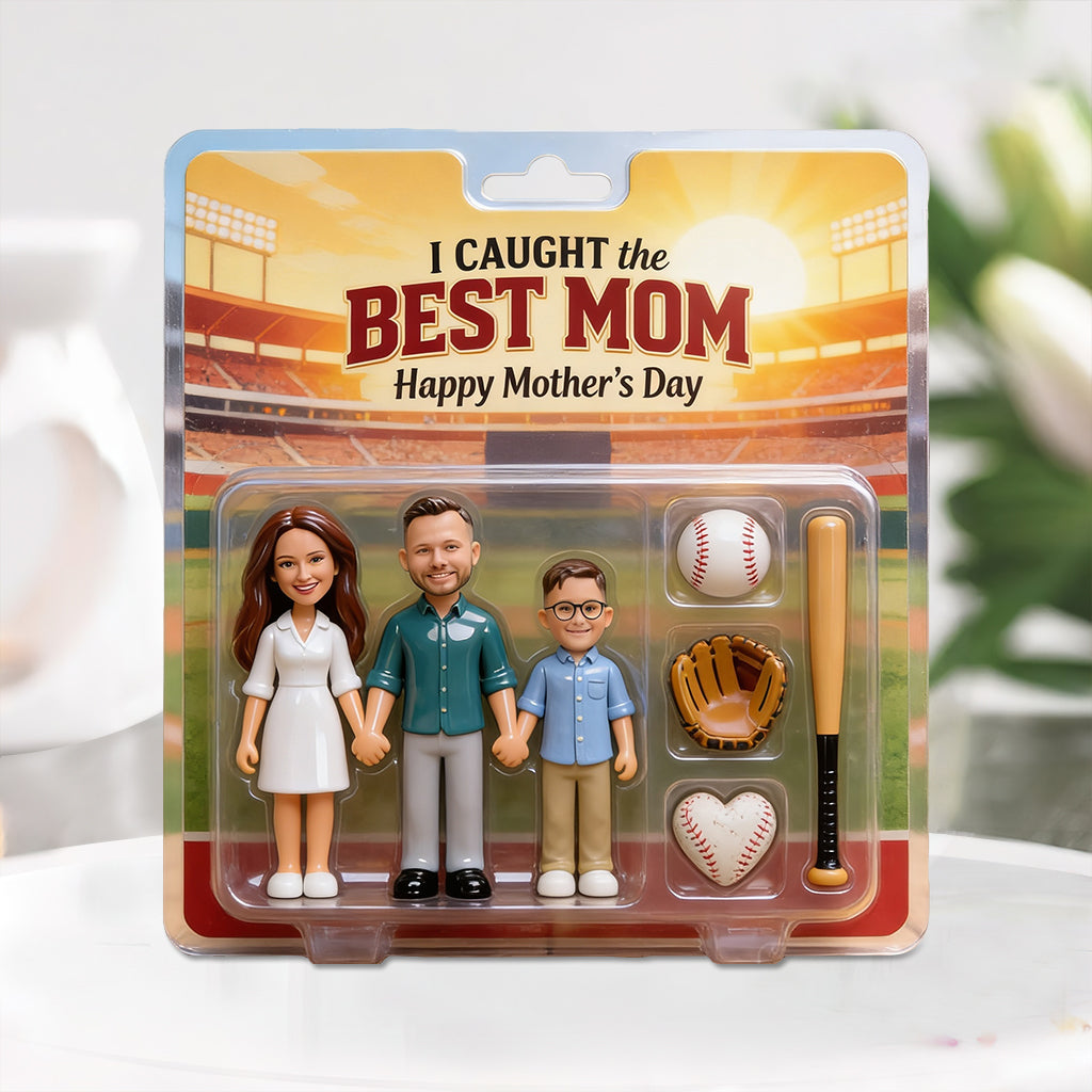 Maman de Baseball, Cadeau Pour Maman - Plaque Acrylique Personnalisée en Forme de Baseball