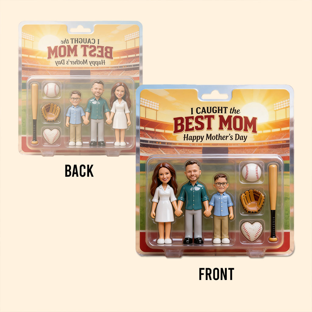 Maman de Baseball, Cadeau Pour Maman - Plaque Acrylique Personnalisée en Forme de Baseball