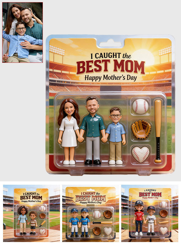 Maman de Baseball, Cadeau Pour Maman - Plaque Acrylique Personnalisée en Forme de Baseball