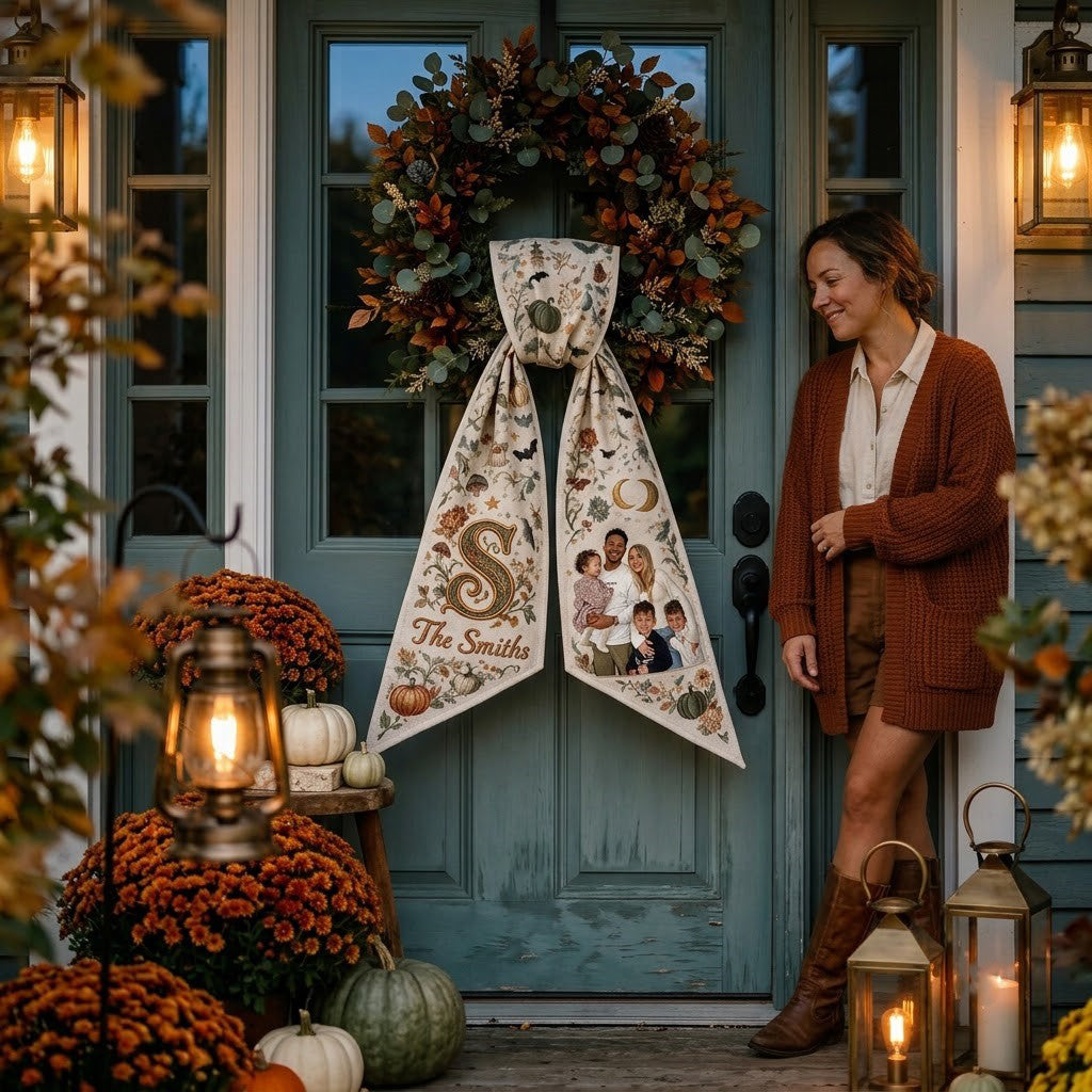 Décor de Saison Automnale - Sash/ Ruban Décoratif Personnalisé