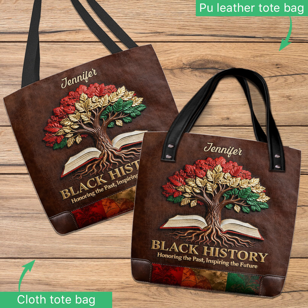 Black History - Personalized African American Tote Bag