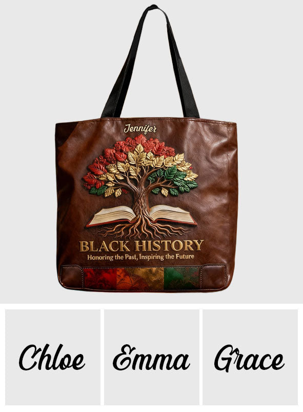 Black History - Personalized African American Tote Bag