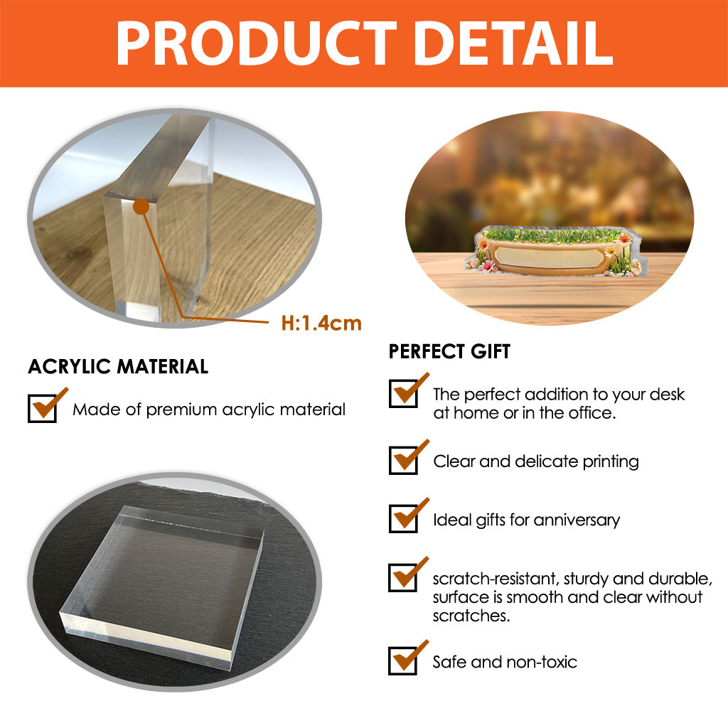 Cadeau pour grand-mère, maman - Petites pestes - Plaque acrylique personnalisée en forme de grand-mère