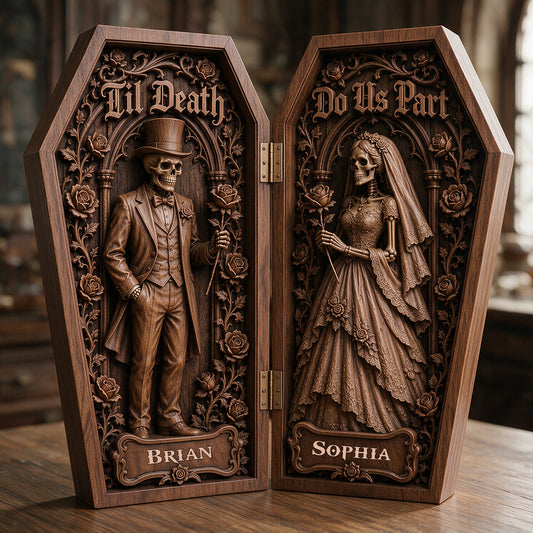 Til Death Do Us Part - Personalized Couple Acrylic Diptych