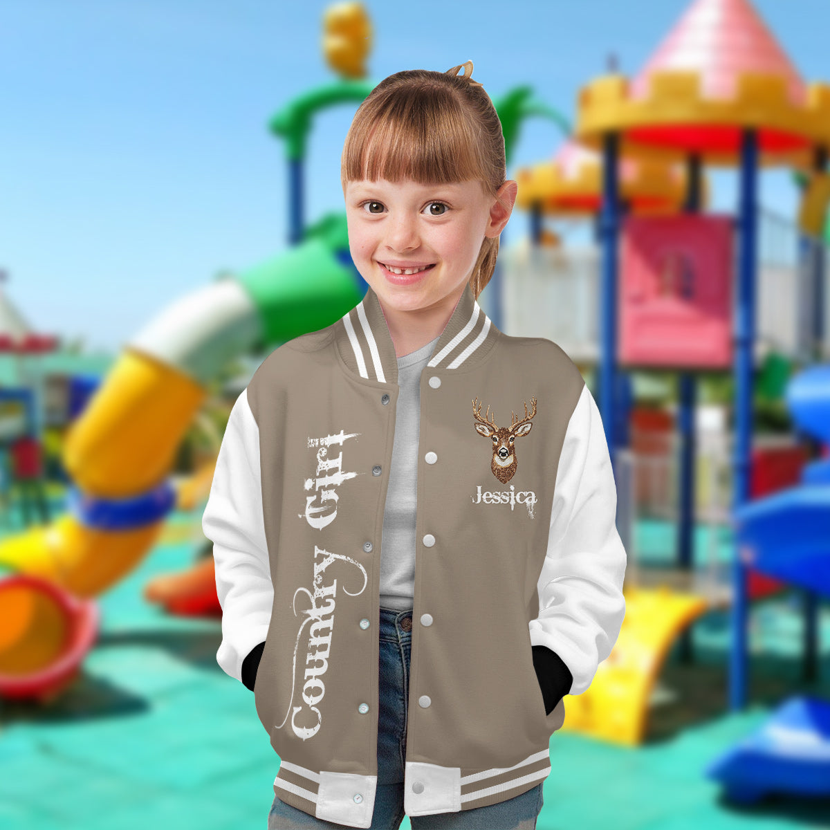 Veste universitaire de chasse personnalisée Country Girl