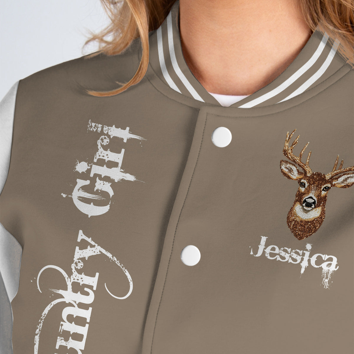 Veste universitaire de chasse personnalisée Country Girl