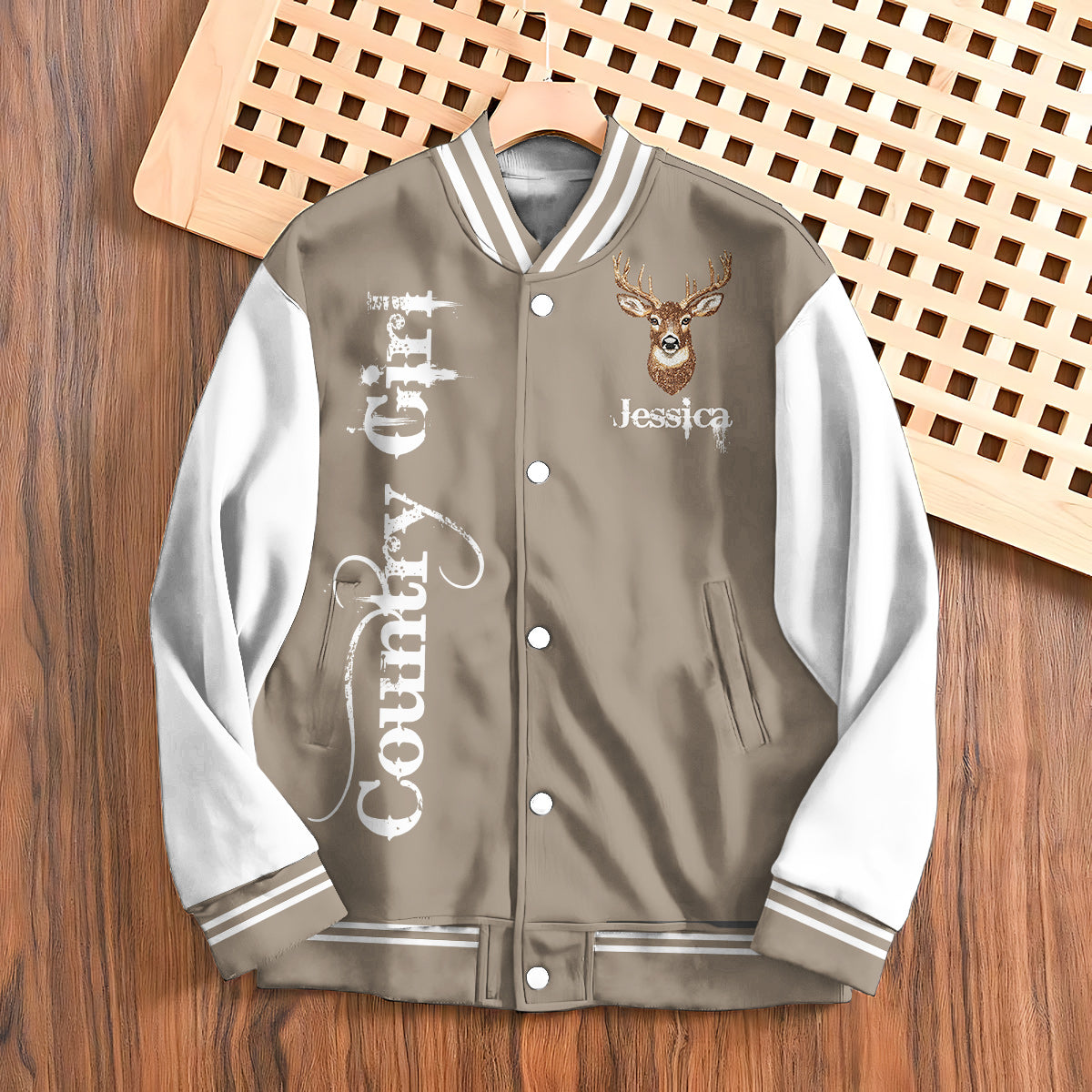Veste universitaire de chasse personnalisée Country Girl