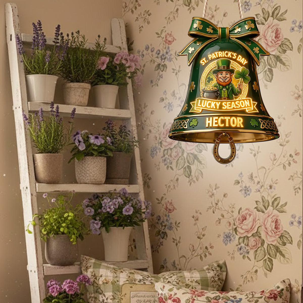 Saison de chance - Panneau lumineux LED irlandais personnalisé en acrylique