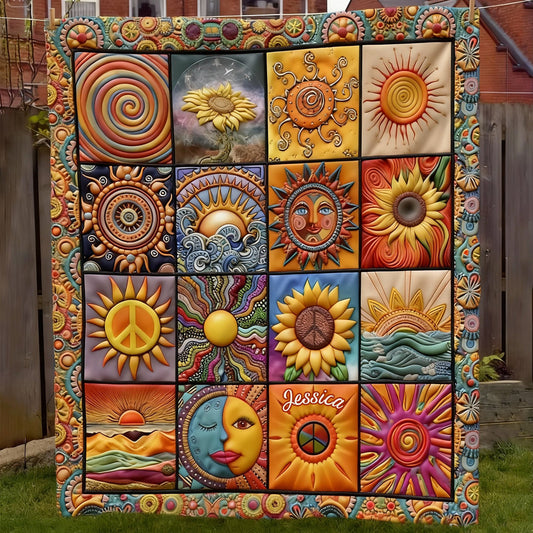 Âmes Hippies - Couverture Hippie Personnalisée