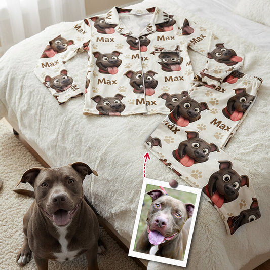 Pyjama personnalisé pour chien avec photo « Mon meilleur ami a quatre pattes »