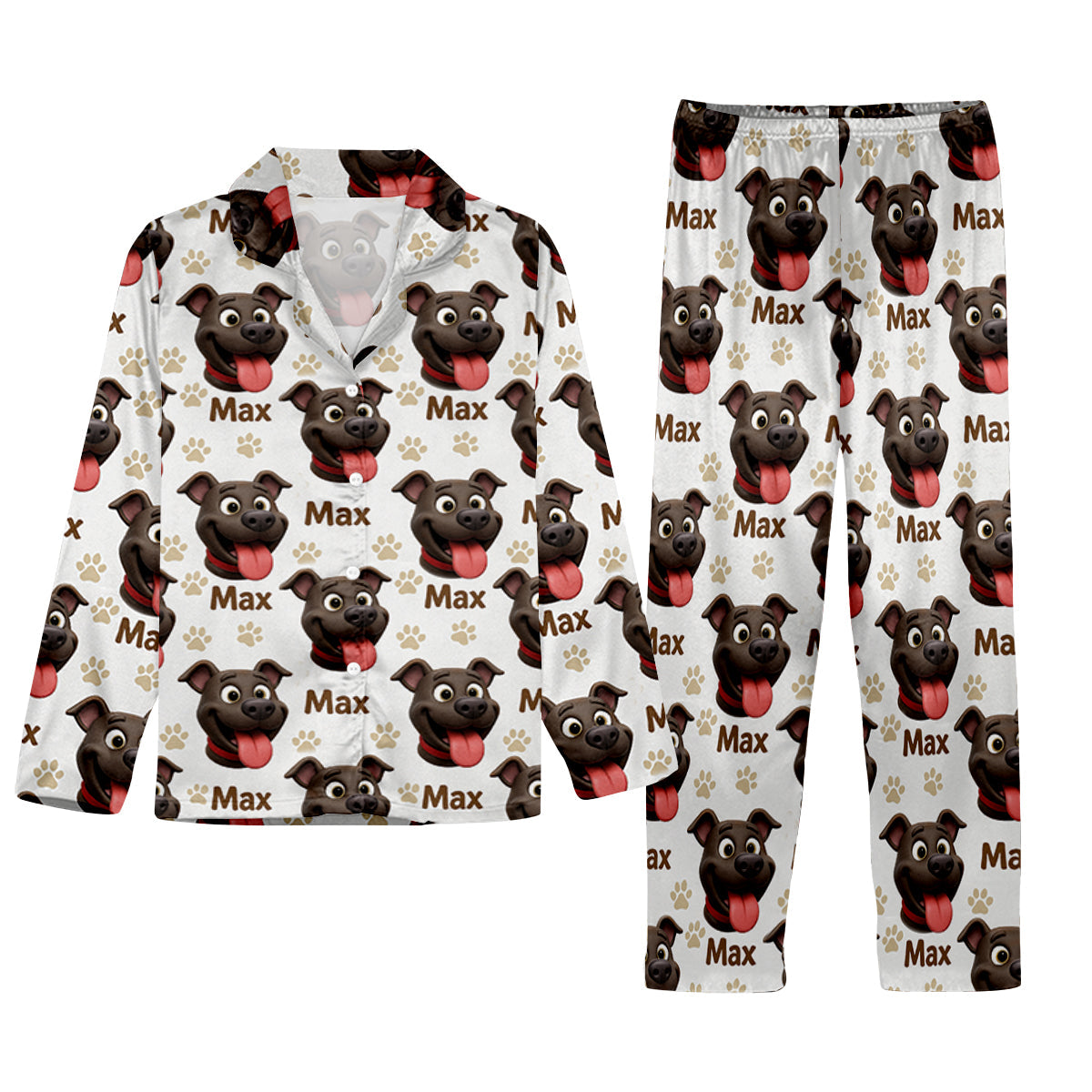 Pyjama personnalisé pour chien avec photo « Mon meilleur ami a quatre pattes »